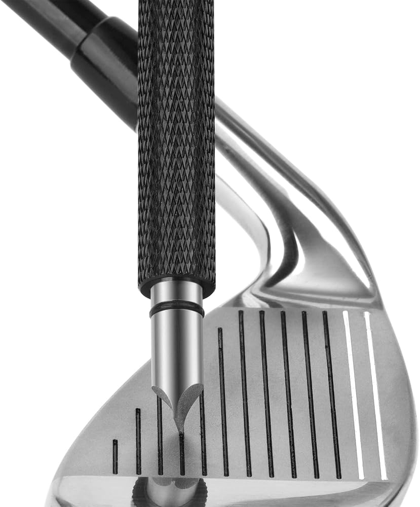 Bulex Golf Club Groove Sharpener, Suitable for U & V-Grooves, Wedges & Irons Club Face Regrooving Scraper and Cleaner Tool, Generate Optimal Backspin