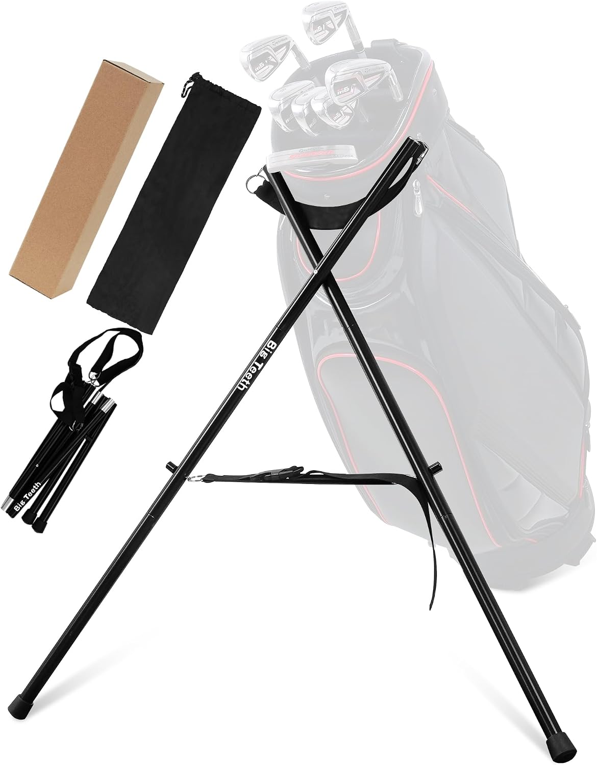 Big Teeth Golf Bag Stand Attachment (B0DPHN21RH)